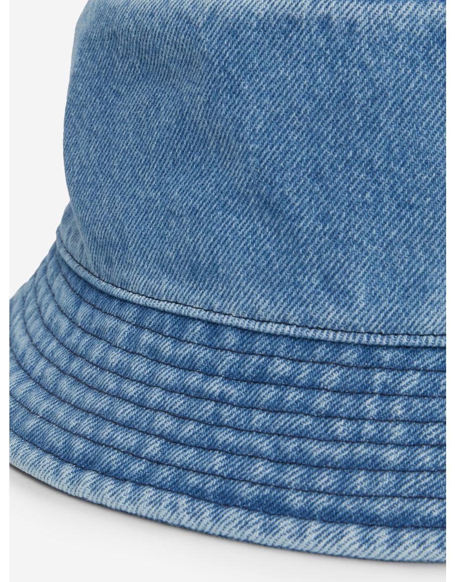 Calvin Klein Kids Denim Bucket Hat in Blue - 5