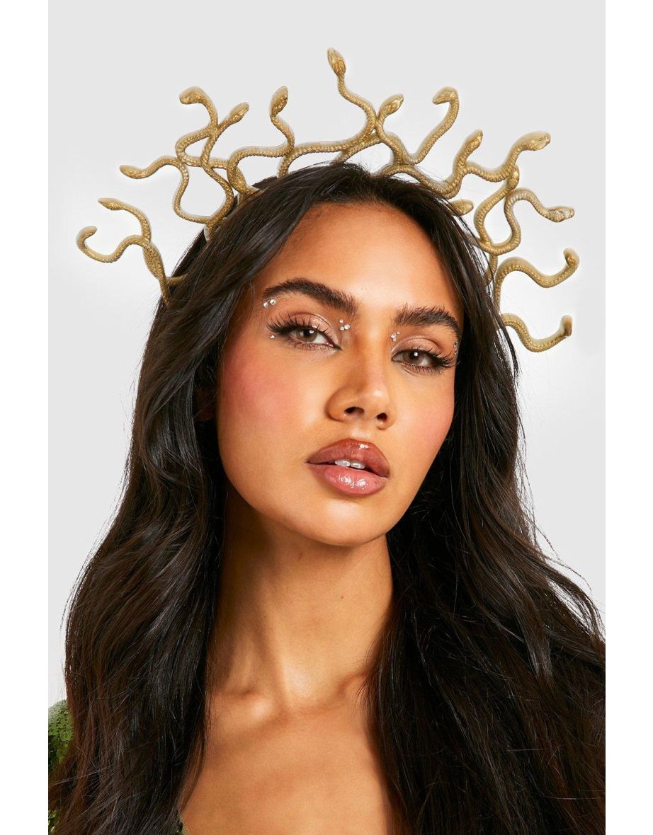 Halloween Medusa Snake Headband - green