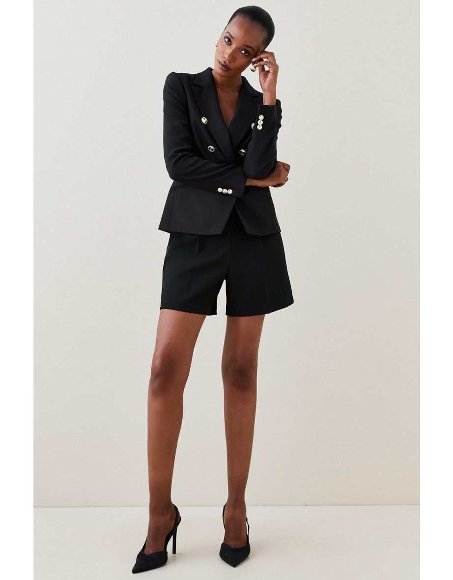 Tailored Button Military Blazer - 2