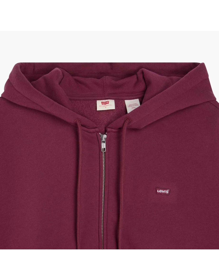 Women's Levis Everyday Zip-Up Hoody in Red - 4