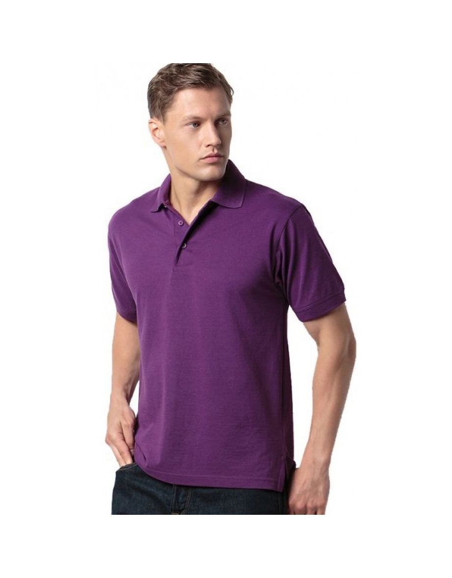Kustom Kit Mens Klassic Superwash Short Sleeve Polo Shirt - Purple - 1