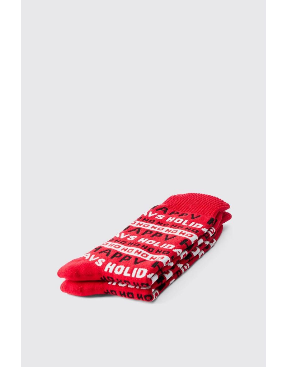 Happy Holidays Socks - 3
