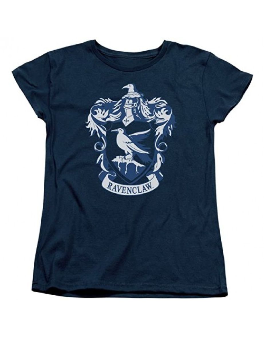 Harry Potter Womens/Ladies Ravenclaw Cotton Boyfriend T-Shirt - Navy Blue