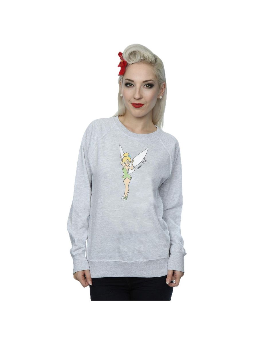 Shop Tinkerbell Womens Ladies Classic Sweatshirt Heather Grey Online in Qatar VogaCloset