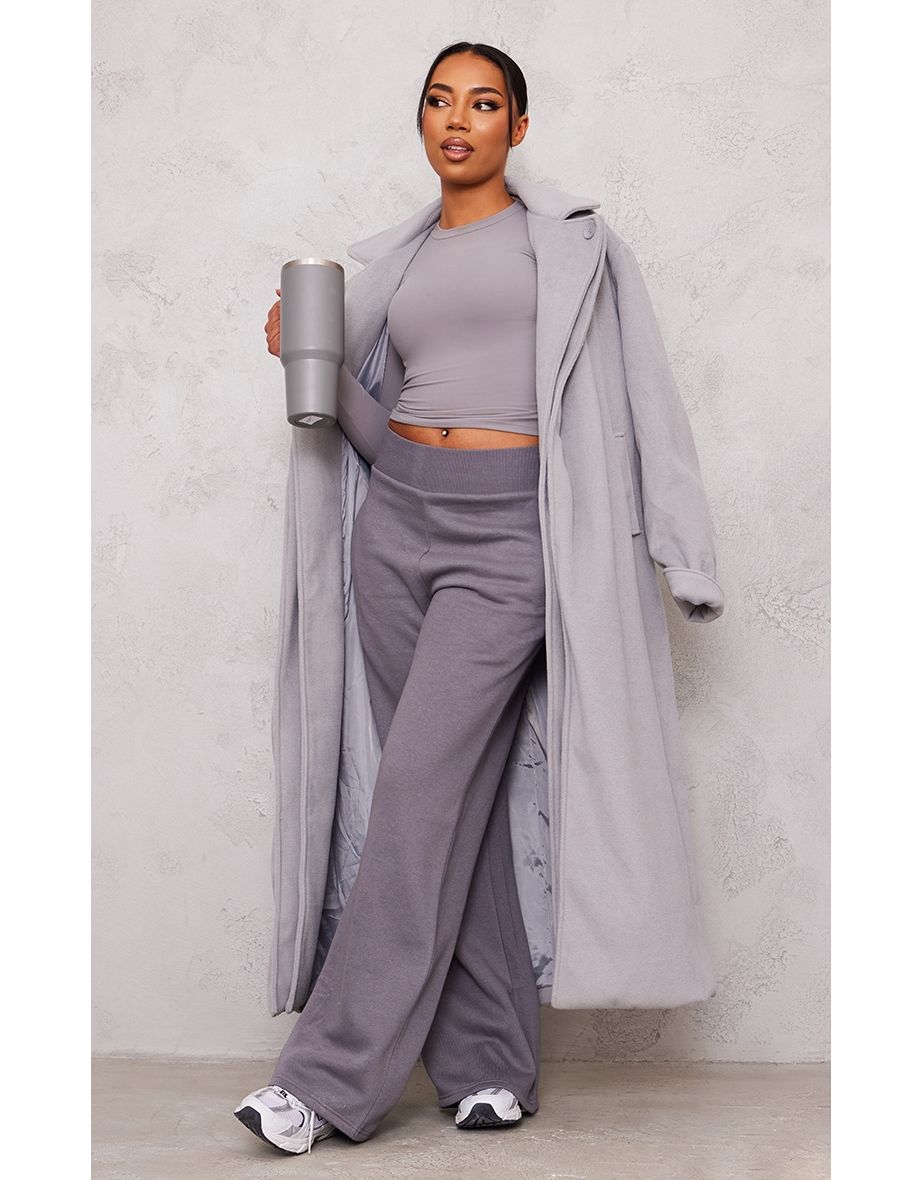 Tall Charcoal Contour Sculpt Long Sleeve T Shirt