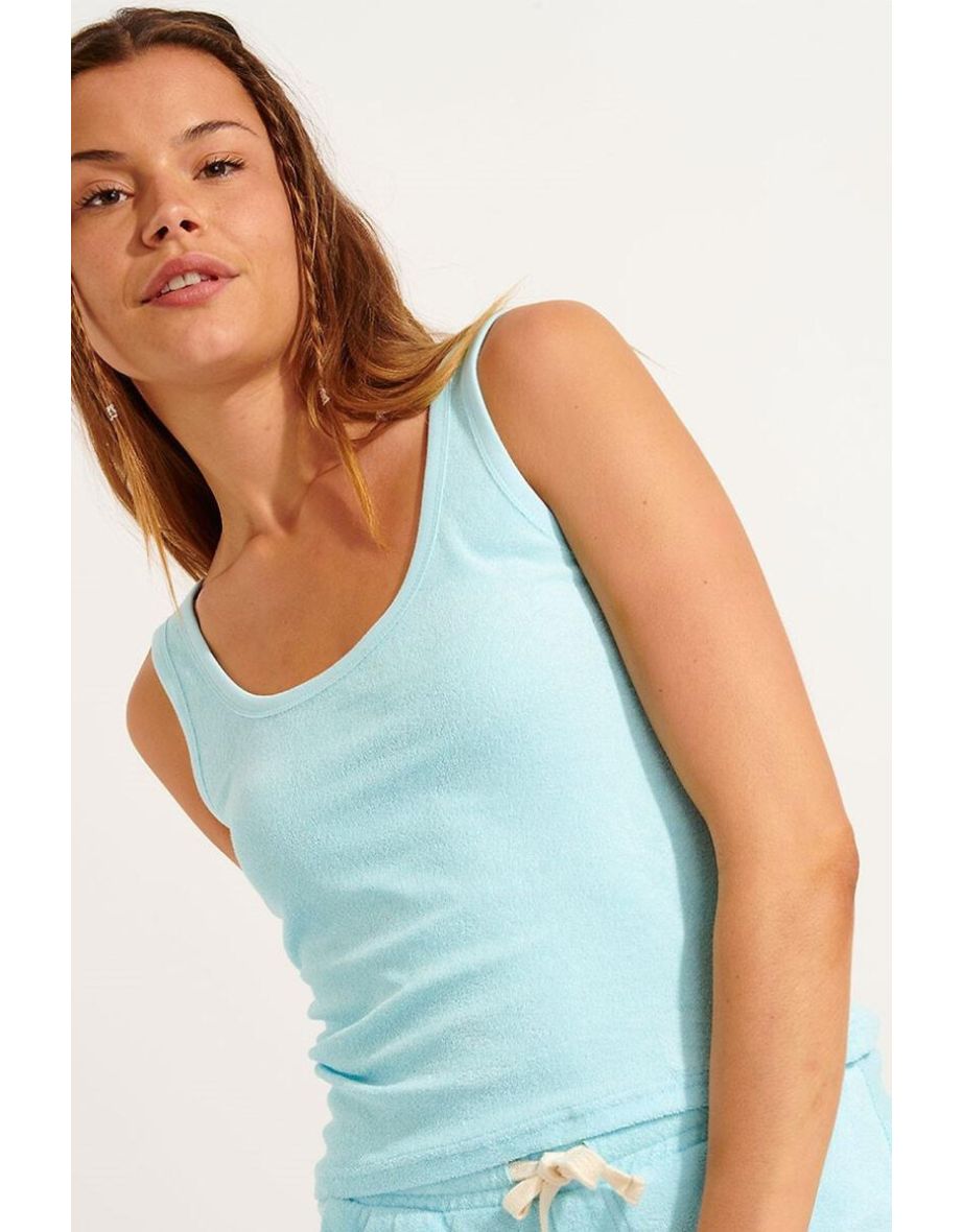 Jusco Seasponge Vest Top in Cotton