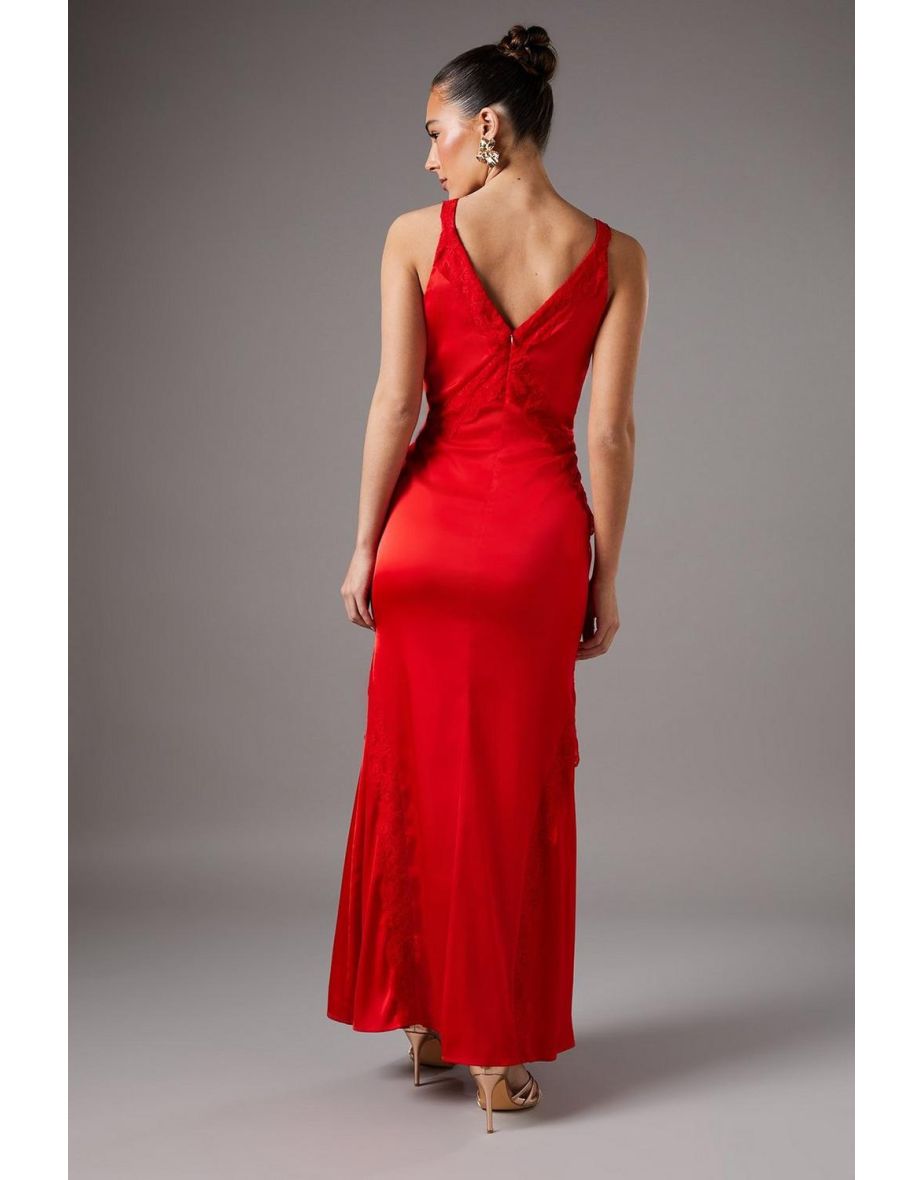 Lace Trim Maxi Dress - 3