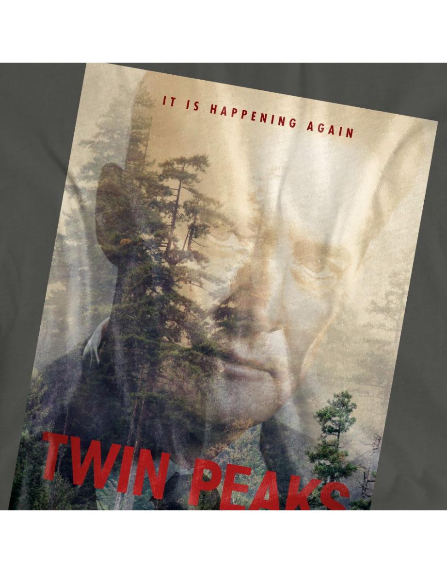 Twin Peaks Unisex Adult Dale Cooper Poster T-Shirt - Charcoal - 3