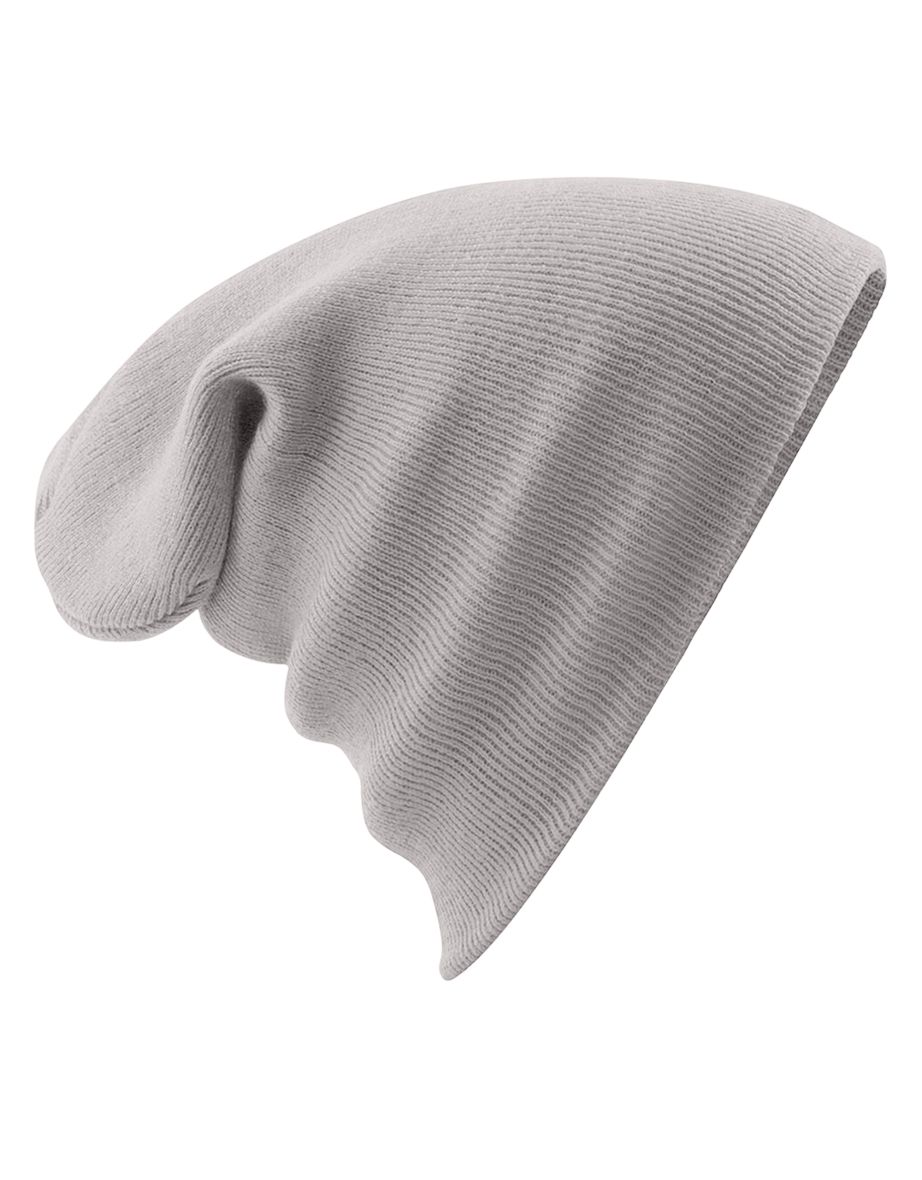 Beechfield Soft Feel Knitted Winter Hat - Ash Grey - 1