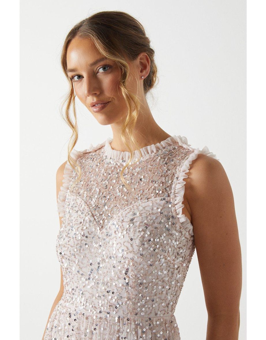 Coast Fashion Pink Column Evening Dress - 3