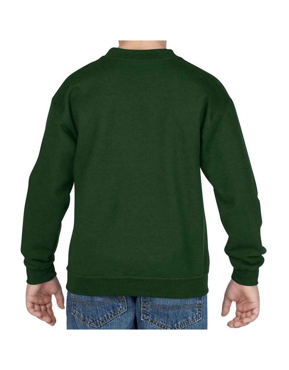 Gildan Childrens/Kids Heavy Blend Drop Shoulder Sweatshirt - Forest Green - 1