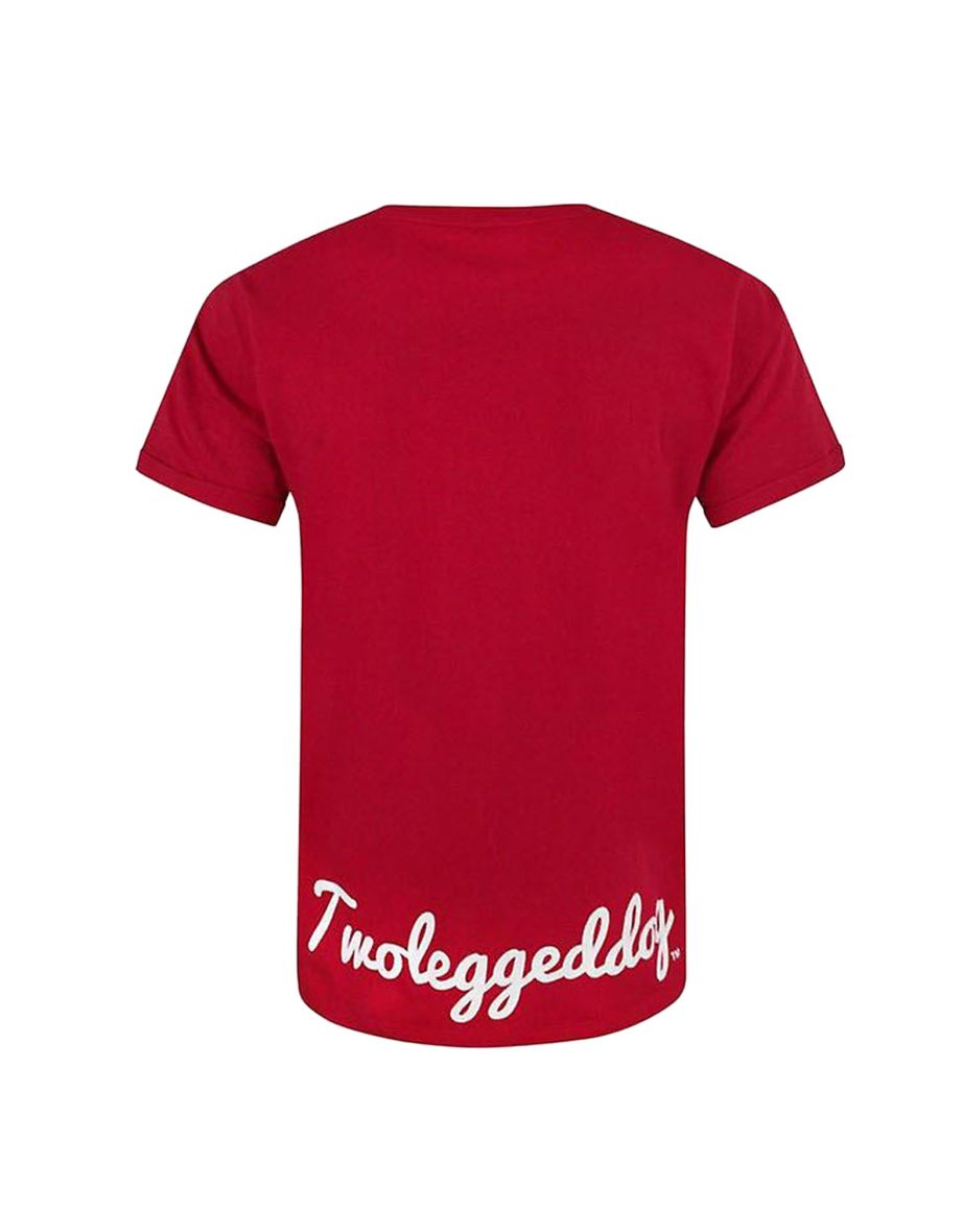 Two Legged Dog Mens Logo T-Shirt - Red - 1