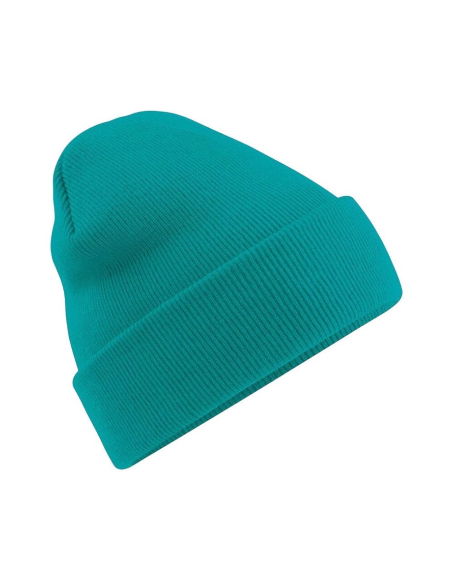 Beechfield Soft Feel Knitted Winter Hat - Emerald