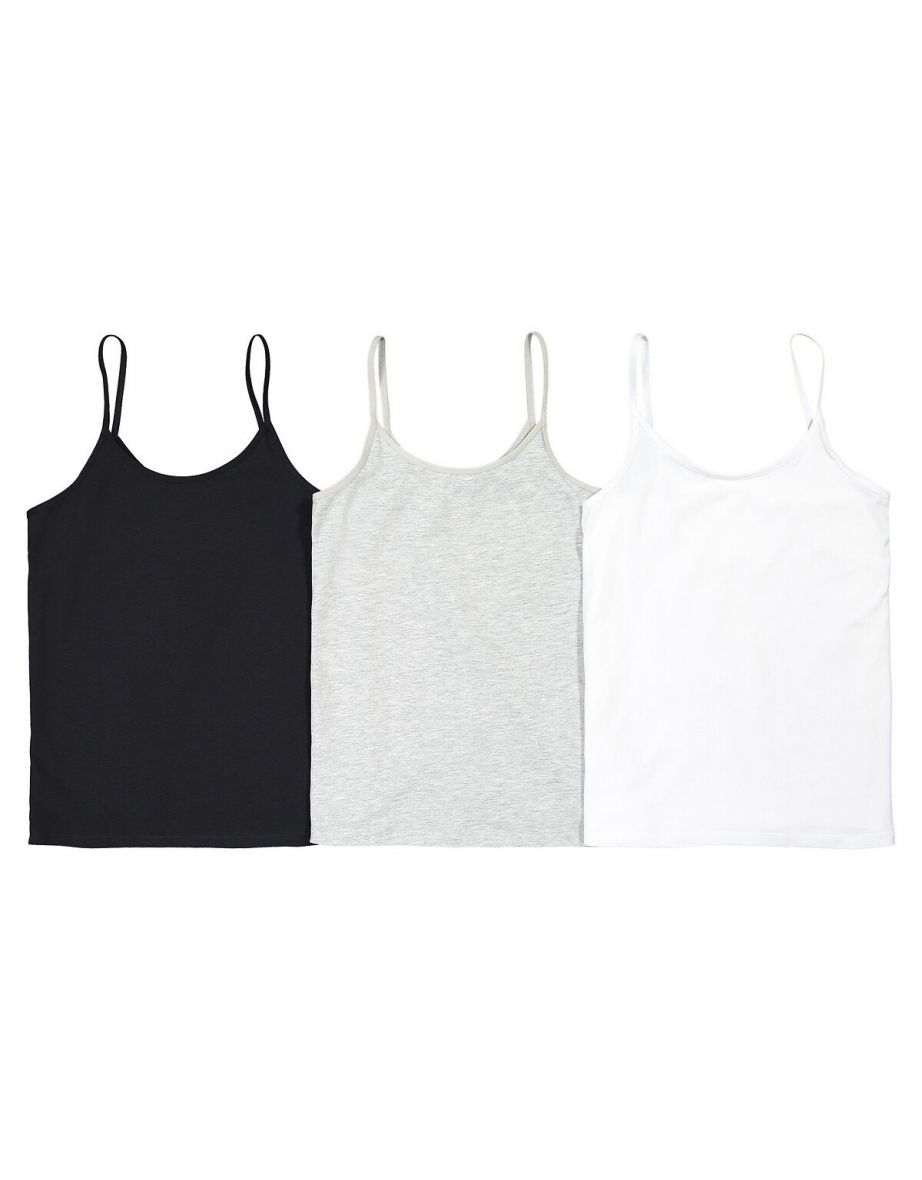 Pack of 3 Organic Cotton Tank Tops