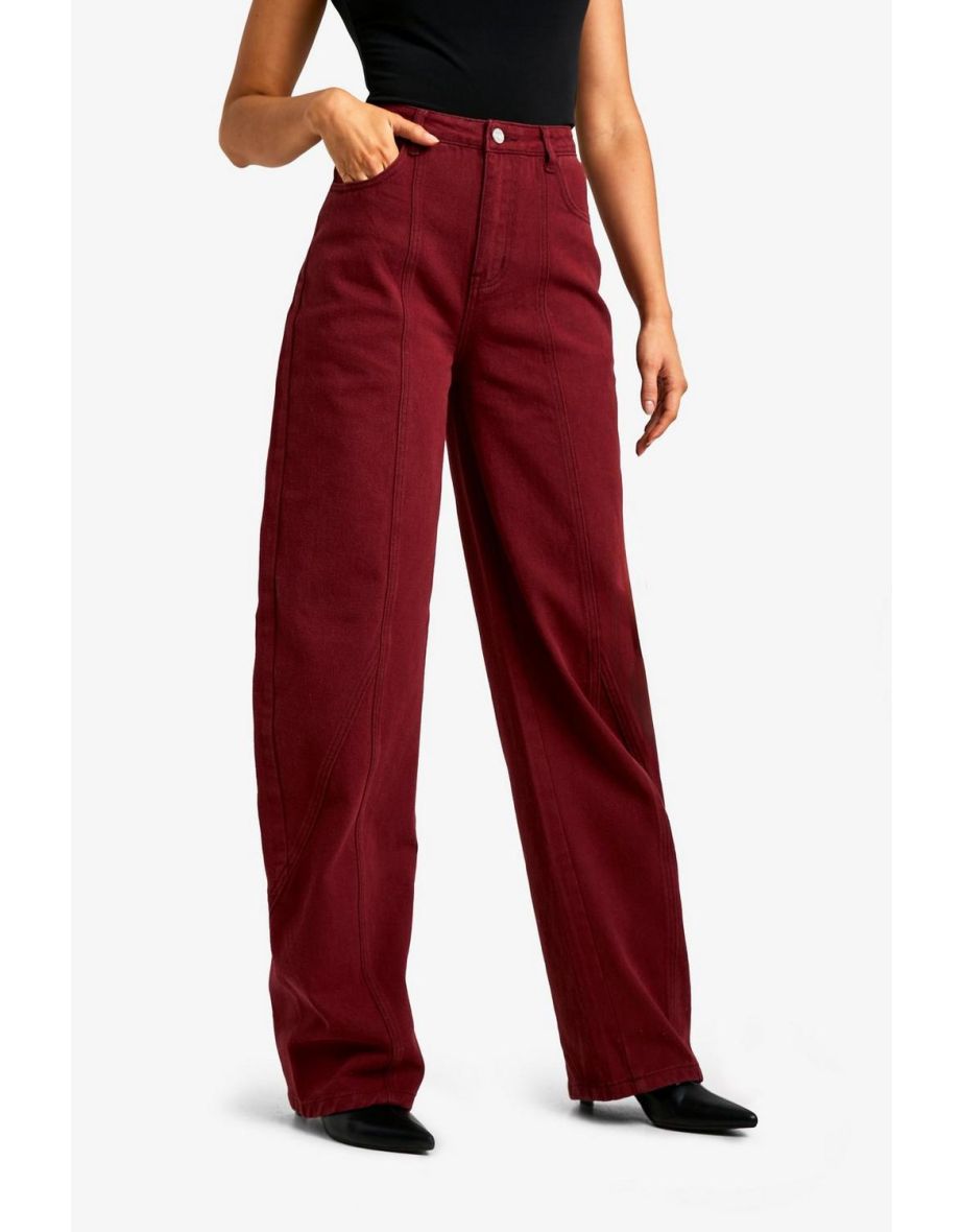 Tall Cherry Wash Barrel Leg Jeans - 3