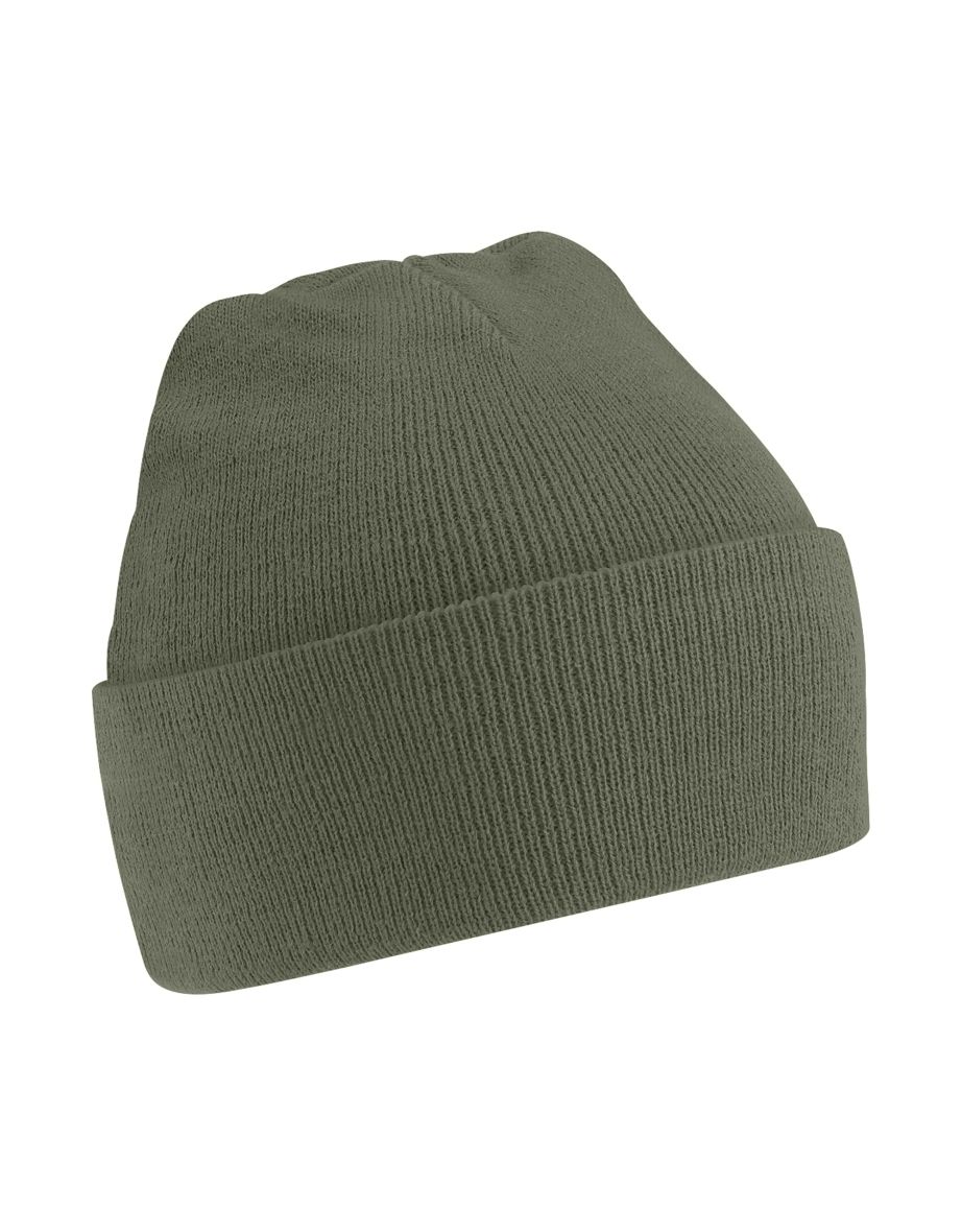 Beechfield Soft Feel Knitted Winter Hat - Olive