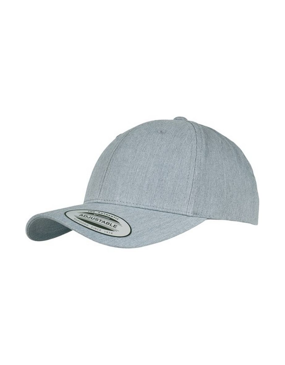 Yupoong Unisex Adult Flexfit Classic Curved Snapback Cap - Heather Grey