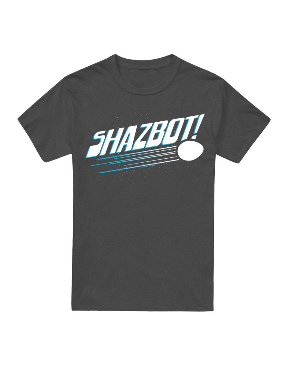 Mork And Mindy Unisex Adult Shazbot Egg T-Shirt - Charcoal