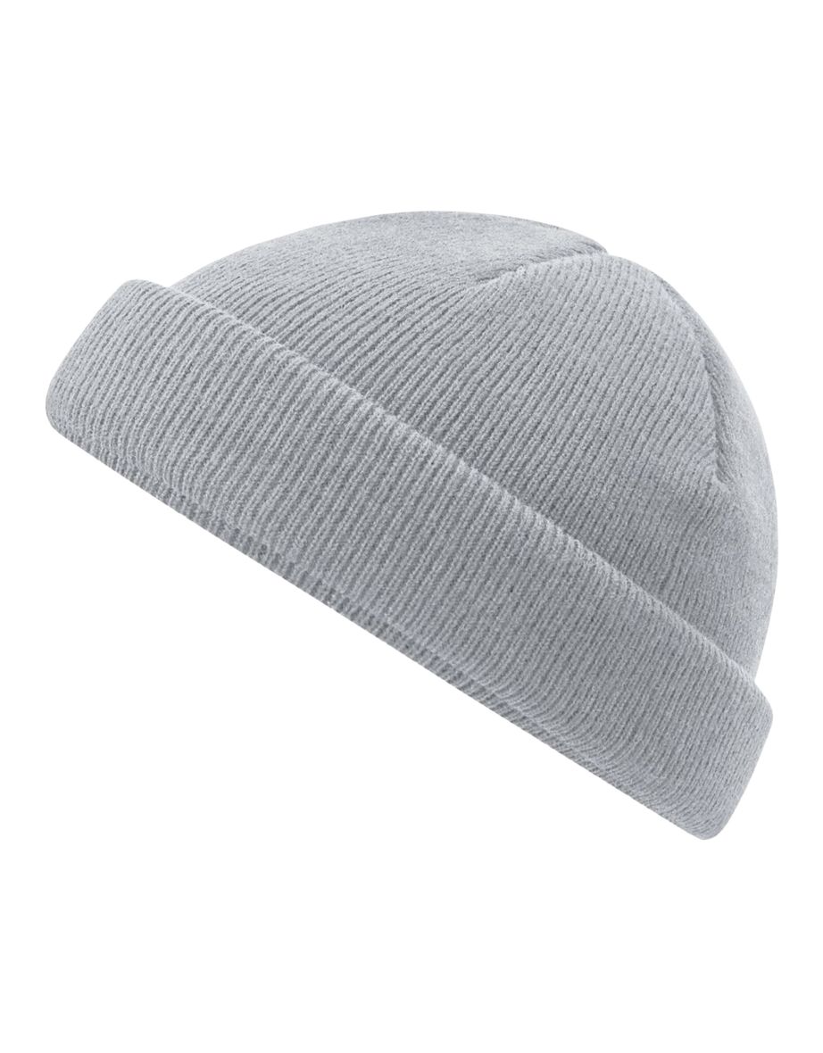 Beechfield Fisherman Mini Recycled Beanie - Light Grey - 1