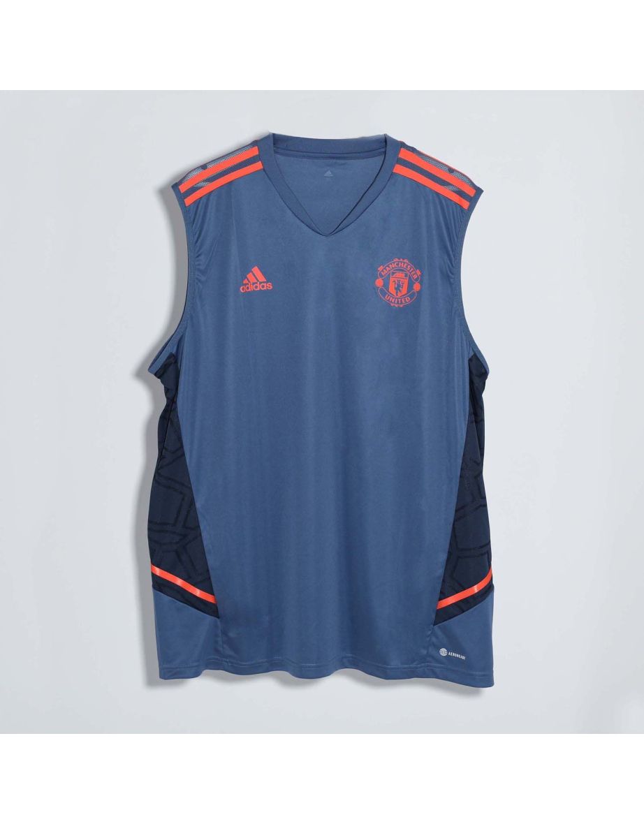 Men's adidas Manchester United 2022/23 Training Vest in Blue