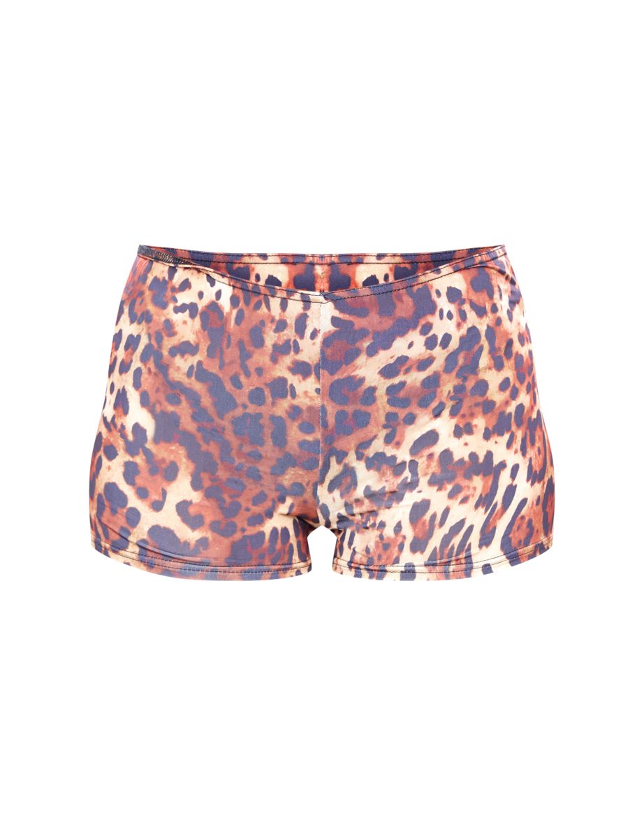 Tall Leopard Print Micro Shorts - 5