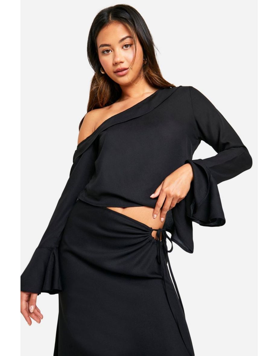Chiffon Tie Waist Floaty Maxi Skirt - 3