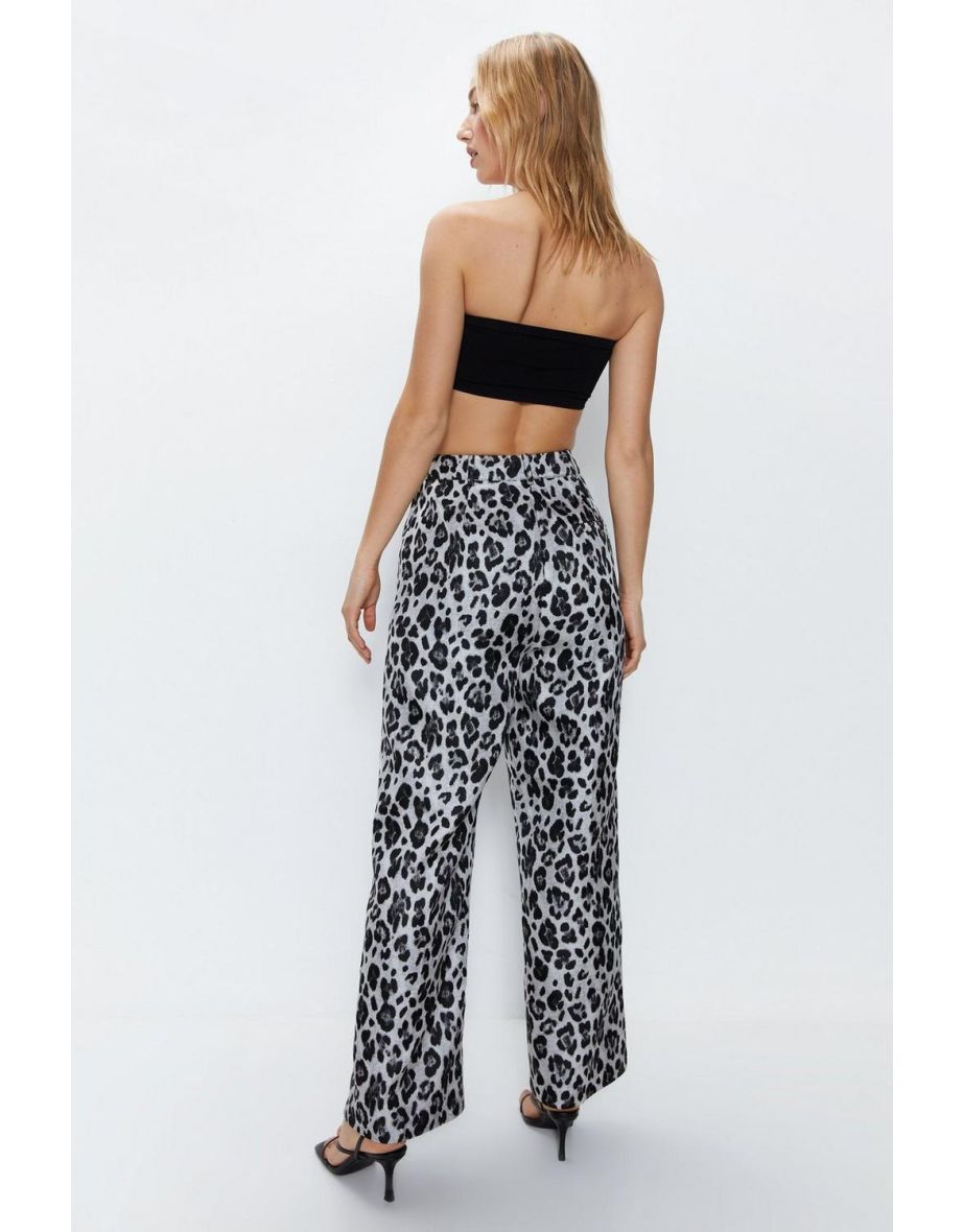 Animal Jacquard Straight Leg Trouser - 3