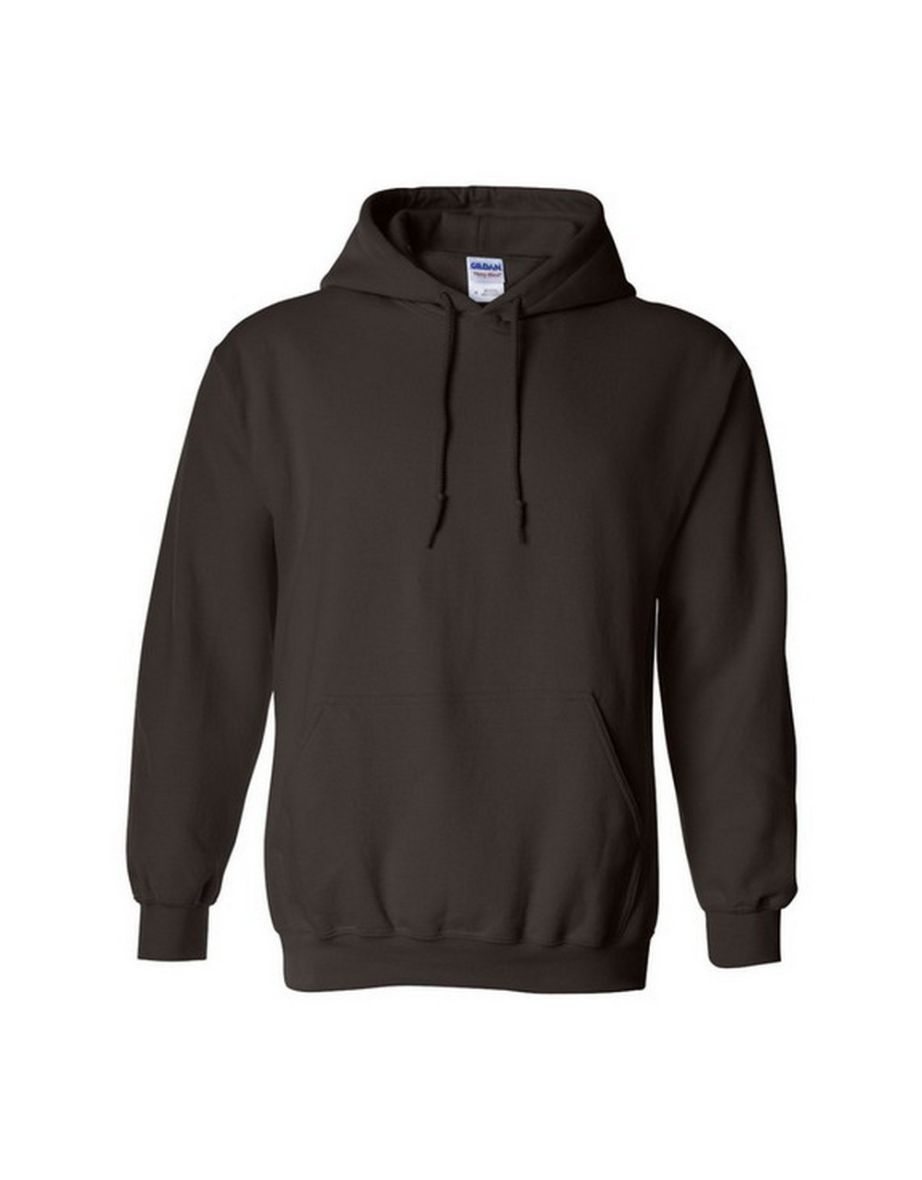 Gildan Heavy Blend Adult Unisex Hooded Sweatshirt / Hoodie - Dark Chocolate