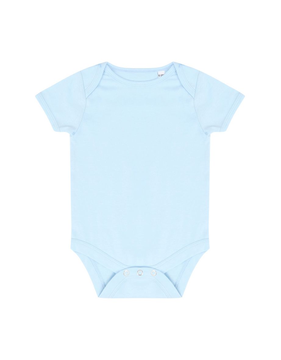 Larkwood Baby Boys/Girls Essential Short Sleeve Bodysuit - Pale Blue - 1