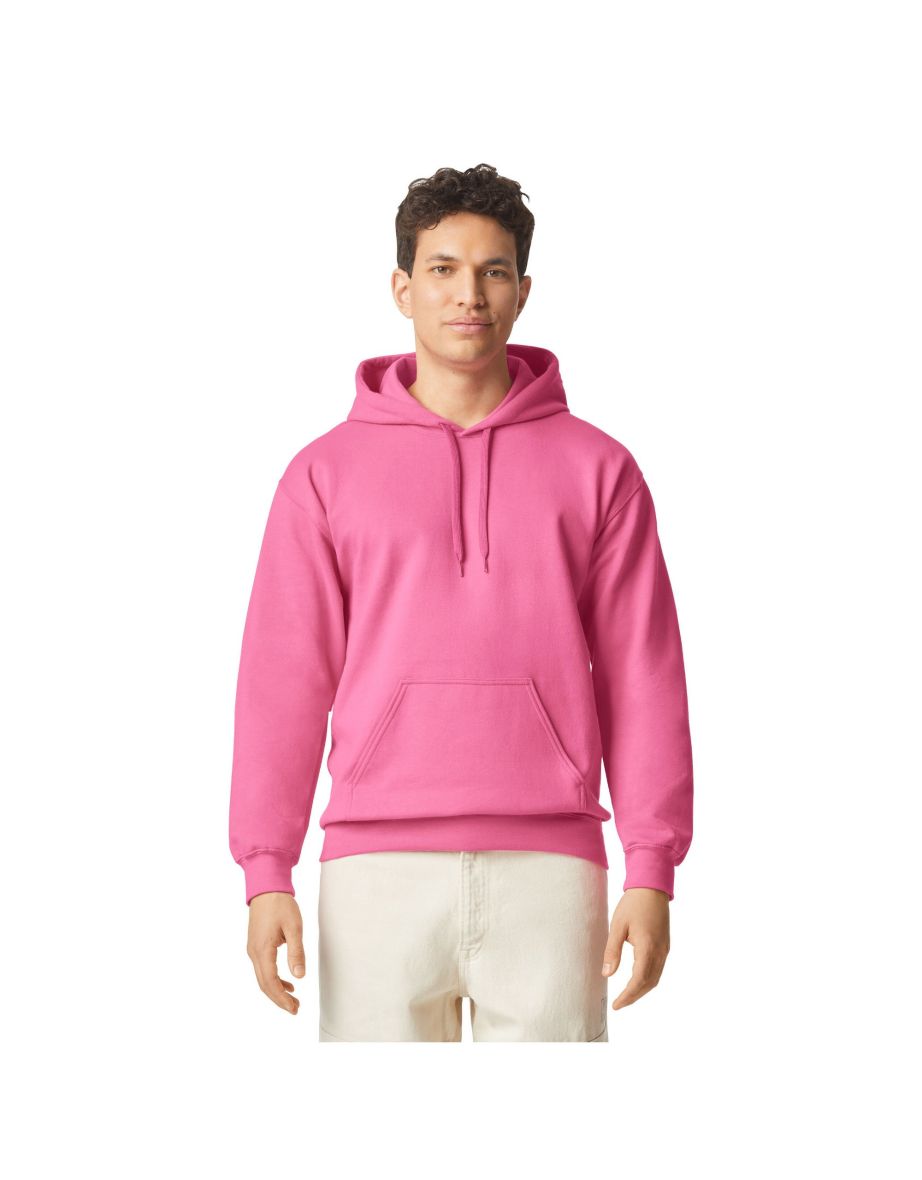 Gildan Mens Midweight Soft Touch Hoodie - Pink Lemonade