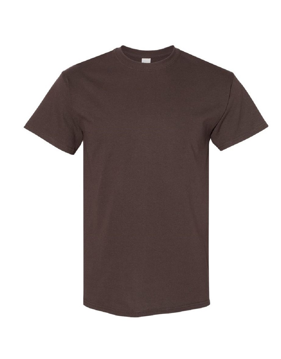Gildan Mens Heavy Cotton Short Sleeve T-Shirt - Dark Chocolate