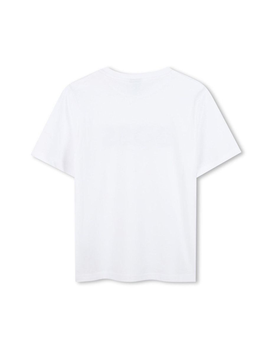 Hugo Boss Boys Large Logo Short Sleeve T-shirt White - white - 1