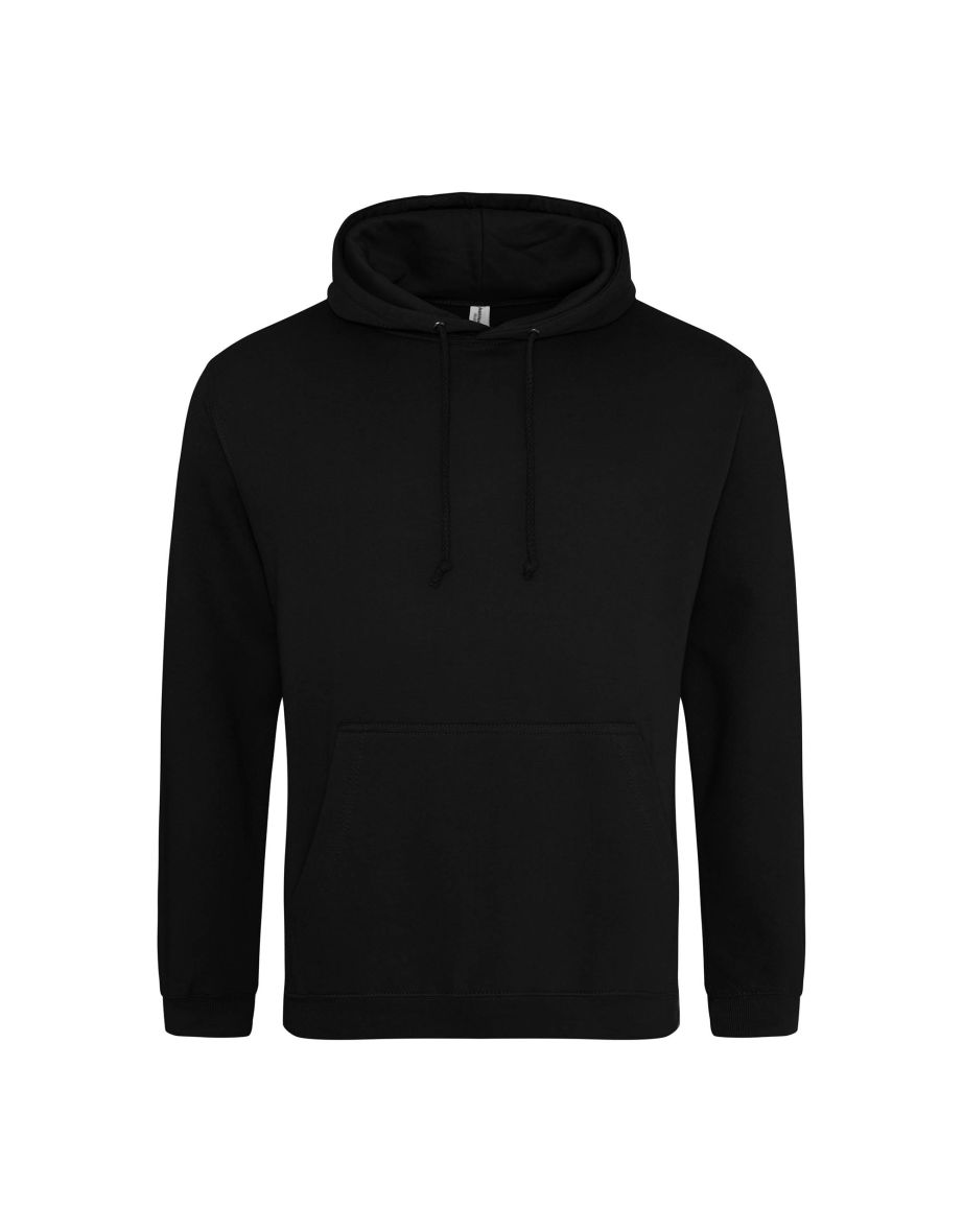 Awdis Unisex College Hooded Sweatshirt / Hoodie - Deep Black