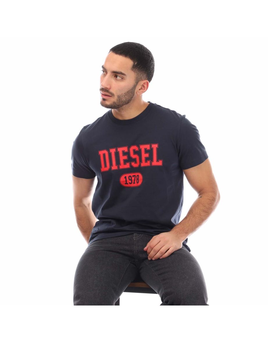 Men's Diesel T-Diegor 1-A T-Shirt in Blue - 3