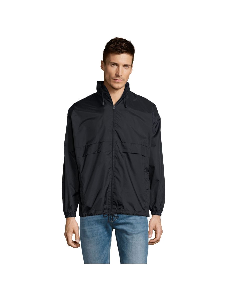 SOLS Surf Windbreaker Lightweight Jacket - Navy