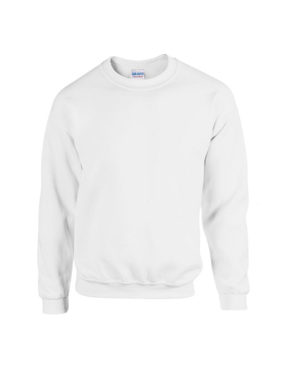 Shop Gildan Childrens Unisex Heavy Blend Crewneck Sweatshirt Pack Of 2 White Online in Bahrain VogaCloset