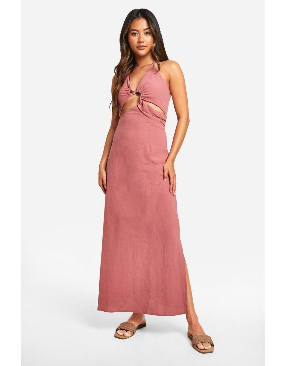 Strappy linen dress top