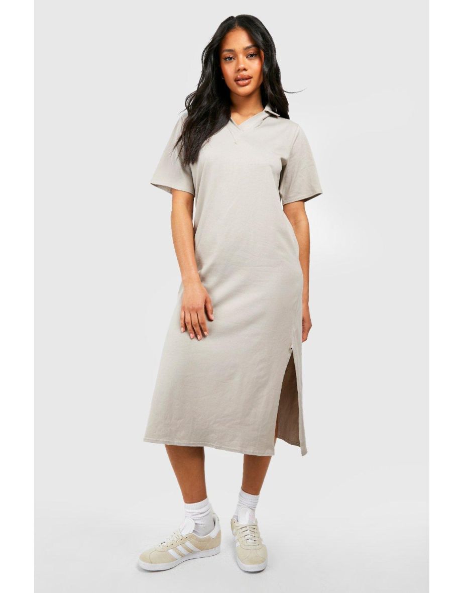 Fitted white shop t shirt dress
