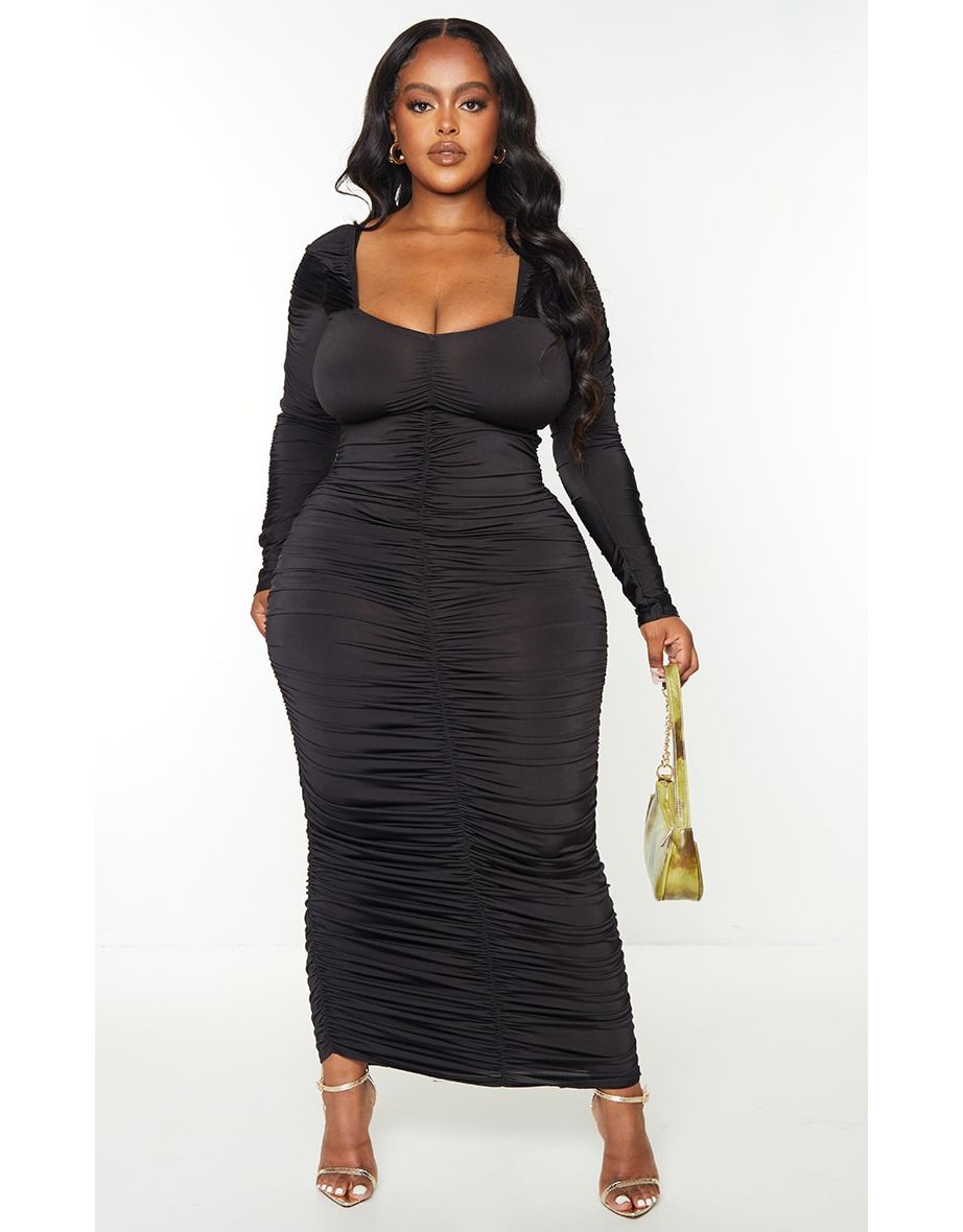 Extreme ruched dress new arrivals
