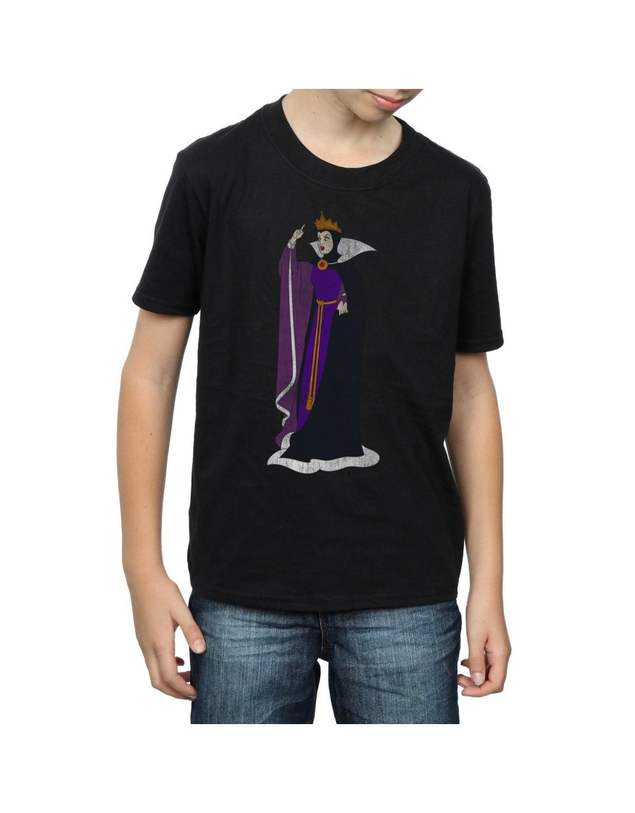 Disney Boys Snow White Classic Evil Queen Grimhilde T-Shirt - Black - 3