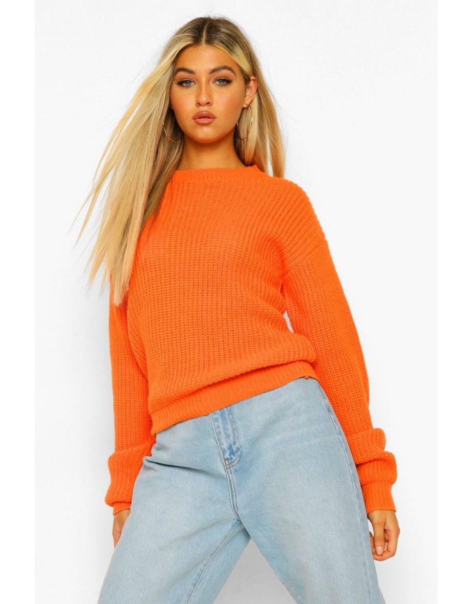 Boohoo sales orange jumper