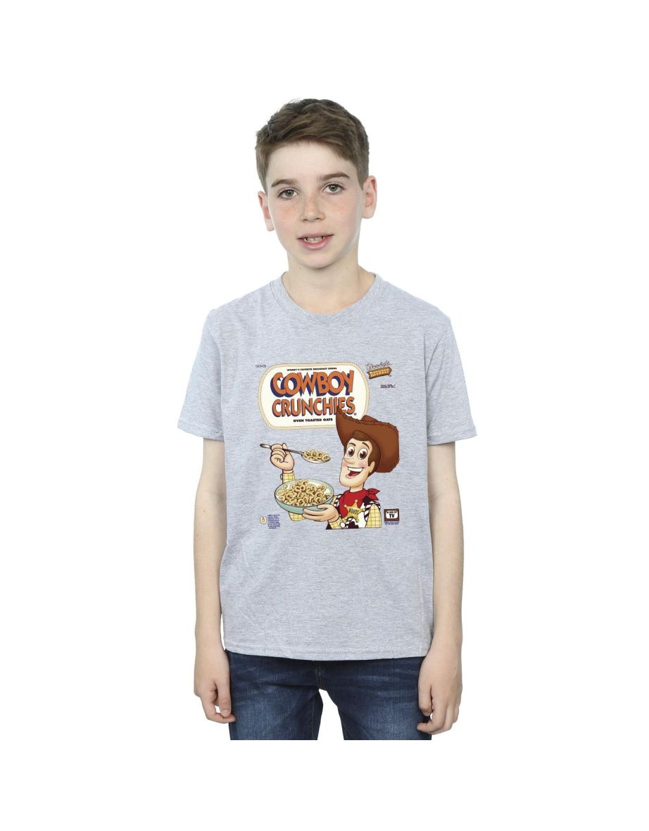 Disney Boys Toy Story Woody Cowboy Crunchies T-Shirt - Sports Grey