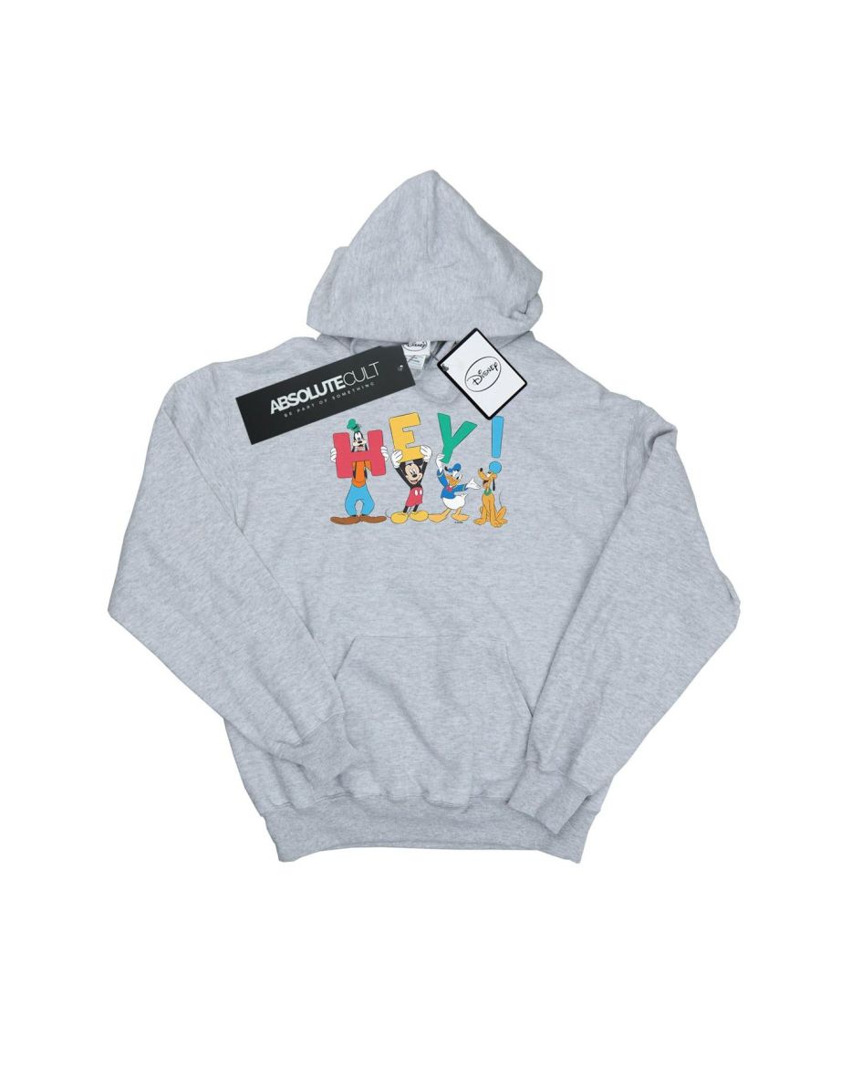 Shop Disney Womens Ladies Mickey Mouse Friends Hey Hoodie Sports Grey Online in Bahrain VogaCloset