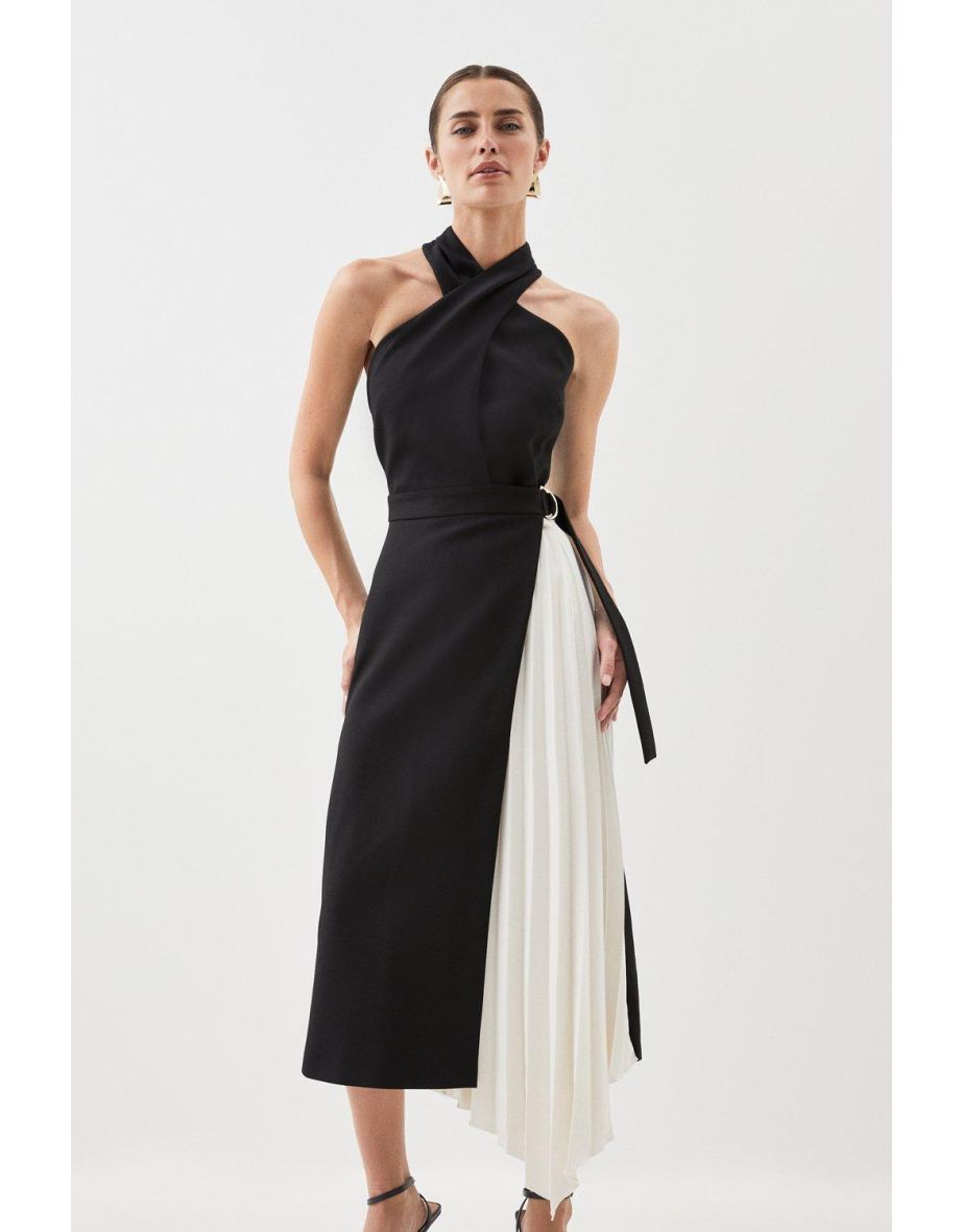 Karen millen clearance halterneck midi dress