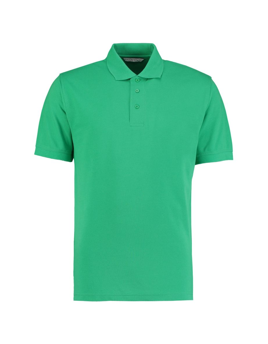 Kustom Kit Mens Klassic Superwash Short Sleeve Polo Shirt - Kelly Green