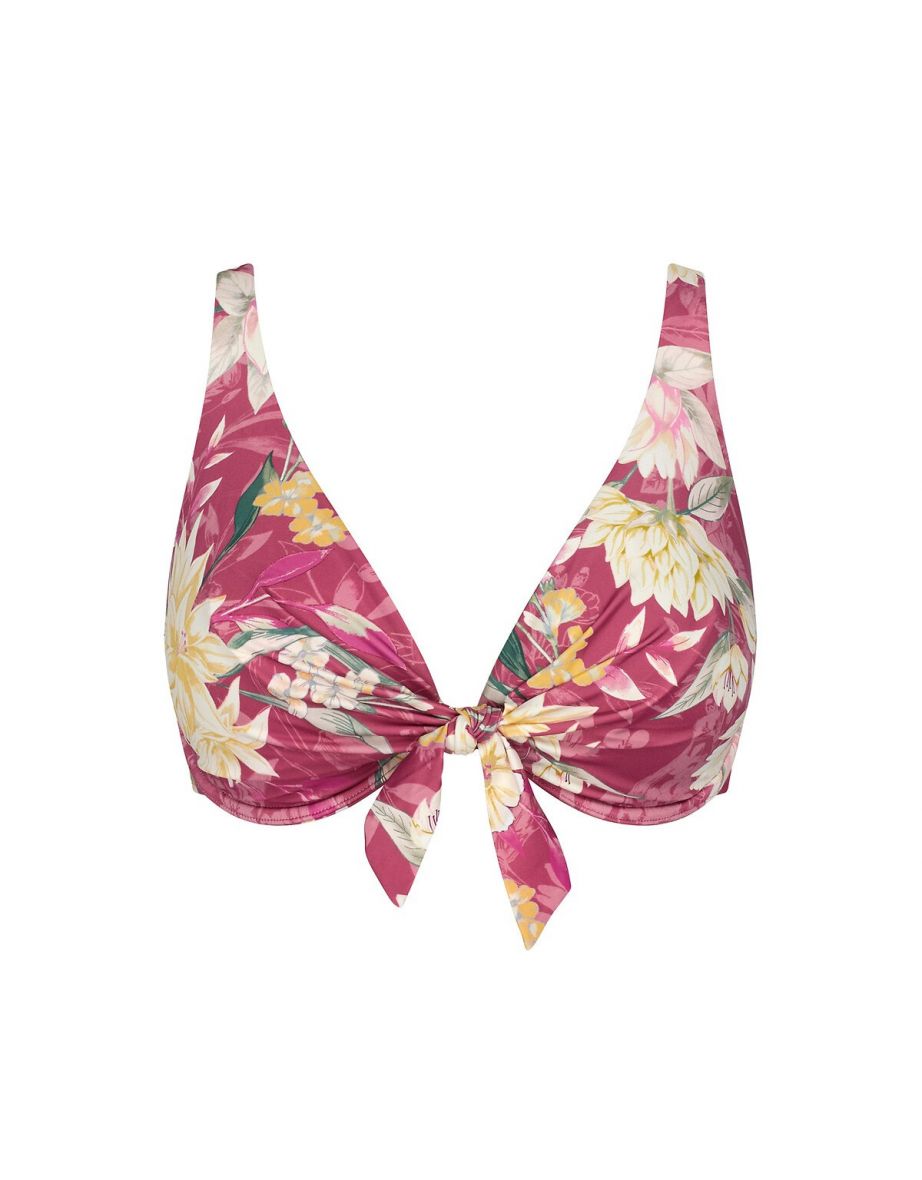 Botanical Leaf Bikini Top - 4