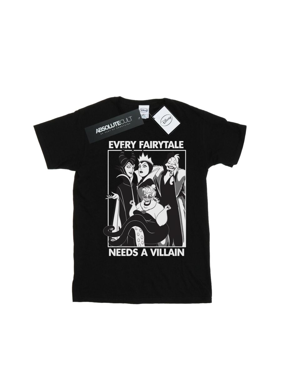 Disney Boys Every Fairy Tale Needs A Villain T-Shirt - Black