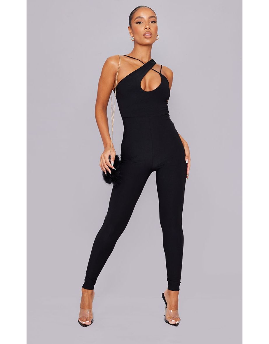 Black best sale slinky jumpsuit