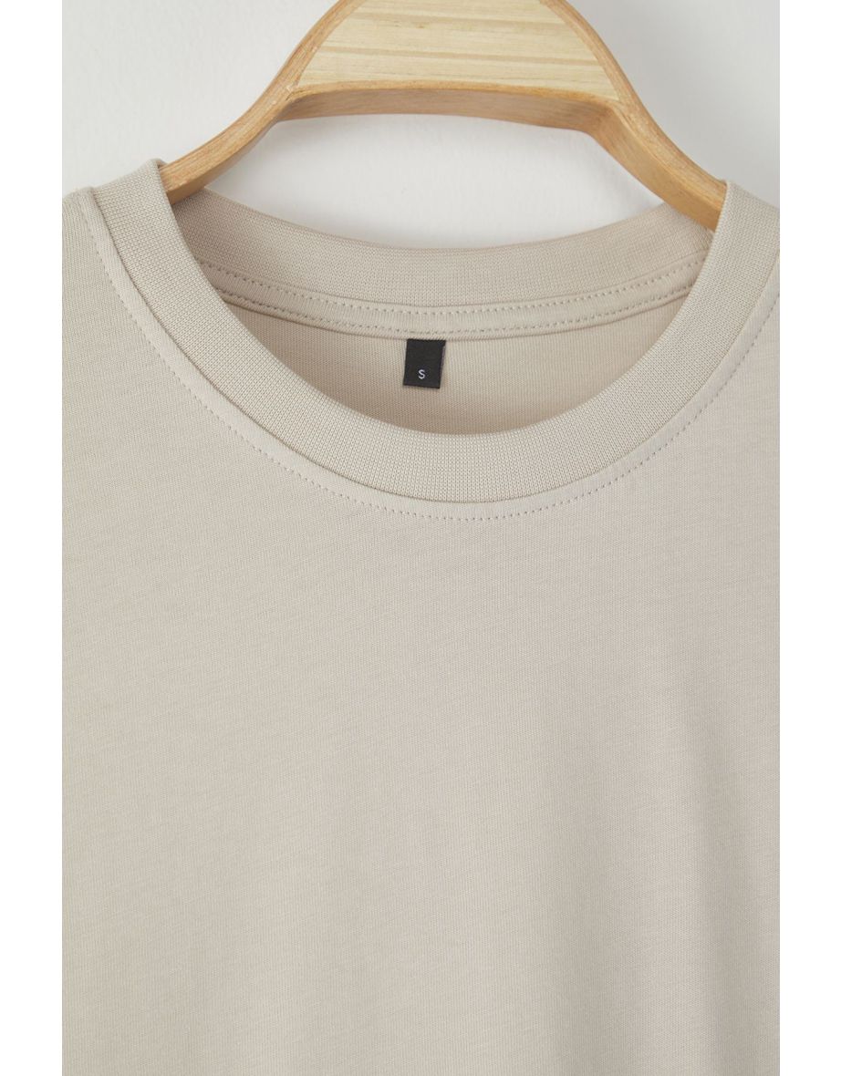 stone Oversize/Wide Cut 100% T-Shirt - 8