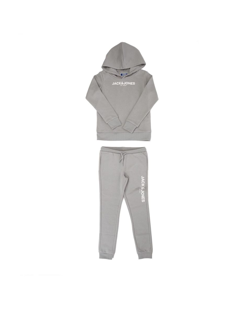 Shop Boy s Jack Jones Junior Harry Hooded Tracksuit in Grey Online in Qatar VogaCloset